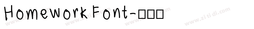 Homework Font字体转换